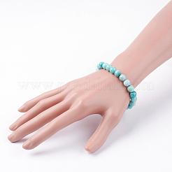 Natürliche amazonite Perlen Armbänder dehnen&nbsp;BJEW-JB03362