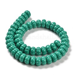 Brins de perles synthétiques teintes en corail&nbsp;CORA-P008-07A