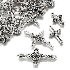 35 pz 7 stili pendenti in lega di stile tibetano&nbsp;TIBE-FP0001-20