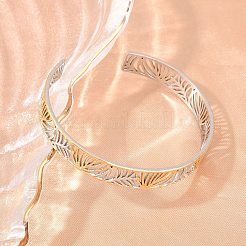 Bracelets manchettes en acier inoxydable 304 pour femmes&nbsp;SA-H001-06GP