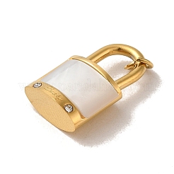Pendentifs en coquille blanche naturelle&nbsp;STAS-P340-08G