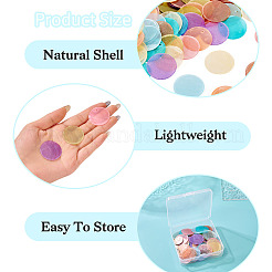 80 pz 8 colori pendenti in conchiglia capiz naturale verniciati a spruzzo&nbsp;BSHE-TA0001-24
