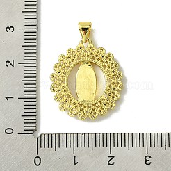 Ciondoli in vero ottone placcato oro 18k con micro pavé di zirconi&nbsp;KK-H472-33G-01
