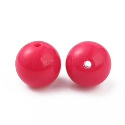 Perles acryliques opaques&nbsp;SACR-WH0001-32B