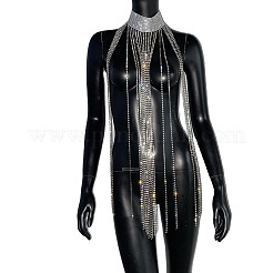 Catene per il corpo con nappe in strass di cristallo pieno in lega&nbsp;WG01C3C-02
