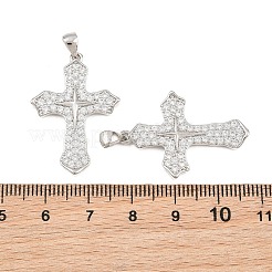 Pendentifs en laiton zircon cubique transparent&nbsp;CU-CBA7E9C-12B-P