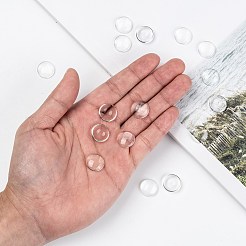 Cabochon in vetro trasparente&nbsp;X-GGLA-R026-15mm