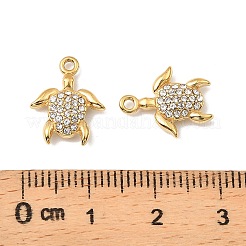 304 Edelstahl mit Kristall-Strass-Anhängern&nbsp;STAS-G358-05G-01