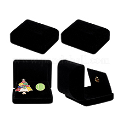 Kunststoffabdeckung mit Samtbrosche Verpackungsboxen&nbsp;VBOX-WH0012-05B