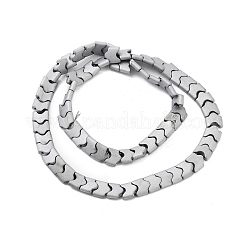 Chapelets de perles hématite synthétique sans magnétique&nbsp;G-P545-I02-01G