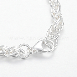 Weizenkettenarmbänder aus 304 Edelstahl&nbsp;BJEW-I252-09S
