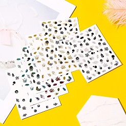 Bunte Nagelfolien mit Goldprägung&nbsp;MRMJ-R093-M1