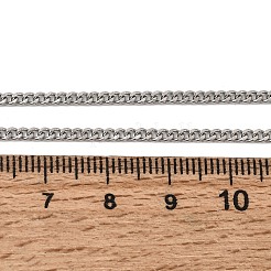 Collier à chaîne torsadée en acier inoxydable 304 de 12 mm (2.2 pièce) pour homme et femme&nbsp;NJEW-H093-17P-02