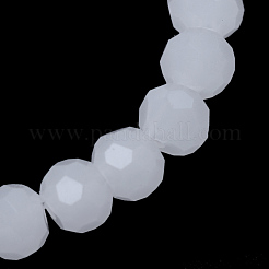 Chapelets de perle en verre imitation jade&nbsp;GLAA-R166-8mm-03A