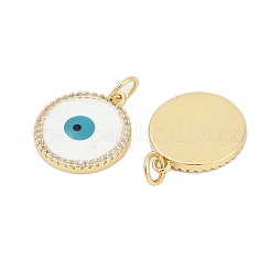 Pendentifs avec zircon cubiques à micro-pavés en laiton&nbsp;KK-G522-27G