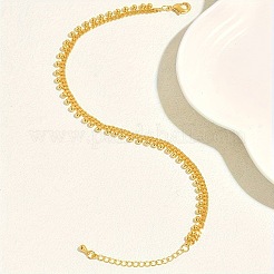 Fußkettchen aus gedrehter Kette mit Glockenquaste aus böhmischer Legierung für Frauen&nbsp;FS-WG2F783-01