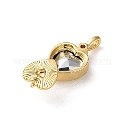 Messing Strass Anhänger&nbsp;KK-P320-05G-01
