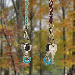 2 pièces boho macramé bracelet porte-clés porte-clés&nbsp;KEYC-SW00004-06