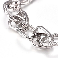 Anlaufgeschützte Kettenarmbänder aus Edelstahl 304&nbsp;BJEW-L661-07P