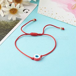 Bracciali in filo di nylon regolabili&nbsp;BJEW-JB06343