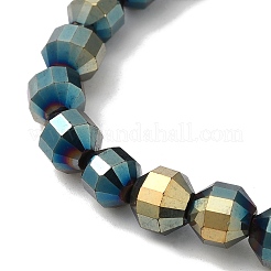 Brins de perles d'hématite non magnétiques synthétiques galvanisées&nbsp;G-I364-L01-07