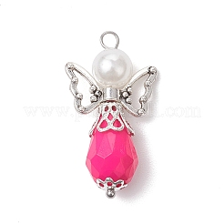 Angelo a forma di lacrima con pendenti in plastica ABS con perle finte&nbsp;PALLOY-JF03686