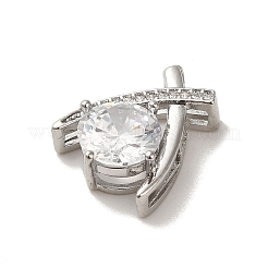 Micro Pave Anhänger aus klarem Zirkonia&nbsp;KK-S351-02P-03