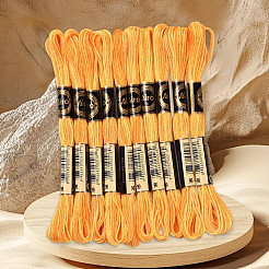 10 Strang 6-lagiges Polyester-Stickgarn&nbsp;OCOR-CY0004-38G