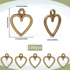 100pcs breloques en alliage de style tibétain&nbsp;FIND-SC0012-39AB