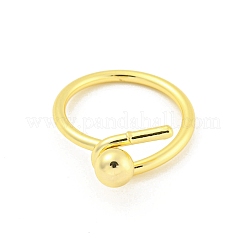 Runde Fingerringe aus Messing&nbsp;RJEW-G309-03G
