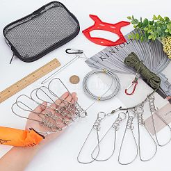 2 set di 2 accessori da pesca in acciaio inossidabile 201&nbsp;AJEW-FH0002-42