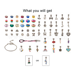 Kit de fabrication de bracelets et colliers européens DIY&nbsp;DIY-CD0001-46