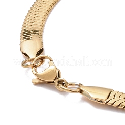 Collane a catena a serpente in acciaio inossidabile 304 con placcatura sotto vuoto in PVD&nbsp;NJEW-O058-32G