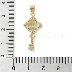Messing micro pave klare zirkonia anhänger&nbsp;KK-I712-58G-02
