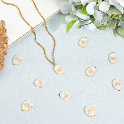 10 pendentif en acier inoxydable chirurgical 316 avec placage ionique (IP)&nbsp;STAS-BBC0008-01