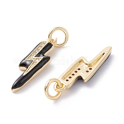 Pendentifs en laiton zircon cubique transparent&nbsp;ZIRC-A019-12G-E