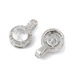Colgante micropavé cubic zirconia de latón&nbsp;KK-R219-25P