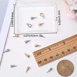 16 pz. 2 ganci per tubi in ottone con zirconi cubici colorati&nbsp;KK-BBC0008-64