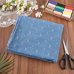 Baumwollmischgewebe mit Schleifenmuster&nbsp;DIY-WH0128-92