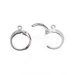 Accesorios para pendientes con cierre de palanca de acero inoxidable 304 resistentes al deslustre&nbsp;STAS-D448-041P