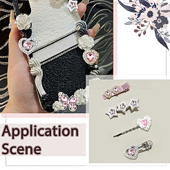72 Stück 18 Stile Harz-Strass-Cabochons&nbsp;FIND-SP0004-44