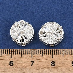 Mehrsträngige Glieder aus Messing mit Pavé-Kubikzirkonia&nbsp;ZIRC-F145-06S-01