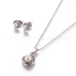 Set di gioielli in acciaio inossidabile 304&nbsp;SJEW-E329-02