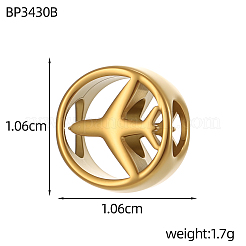 Perline in acciaio inossidabile 304&nbsp;STAS-OY018-09G