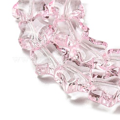 Peinture de cuisson perles de verre transparentes brins&nbsp;X1-DGLA-A07-T8mm-KD07