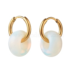Set di gioielli con perline di chip di opalite sintetica&nbsp;SJEW-JS01223-08