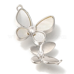 Ottone micro spianare pendenti zirconi&nbsp;KK-K389-034P