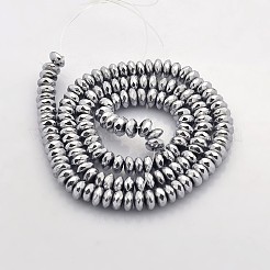 Electroplate non magnetici ematite sintetico fili di perline&nbsp;G-J208C-03