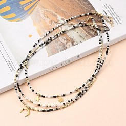 Collares de cuentas y conjuntos de collares con colgante&nbsp;NJEW-JN03076-03