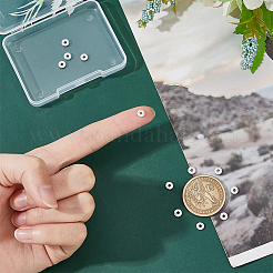 12 pz. 925 perline distanziatrici granulate in argento sterling&nbsp;STER-DC0001-31